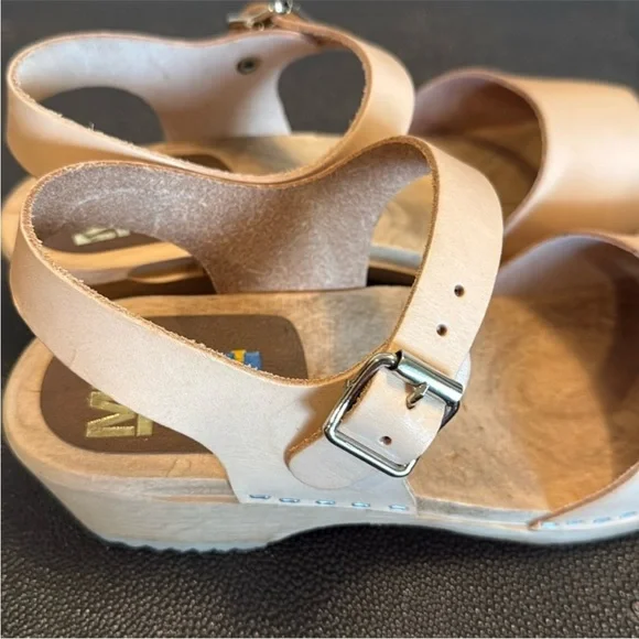 ❤️🔥Mia - Anja Swedish Clogs in Natural Leather - Size EU40 / US 9.5 - Picture 4 of 11
